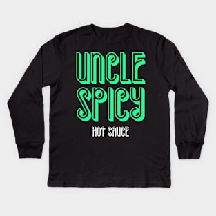 Uncle Spicy Hot Sauce Ladybird Food Co. ATX Kids Long Sleeve T-Shirt